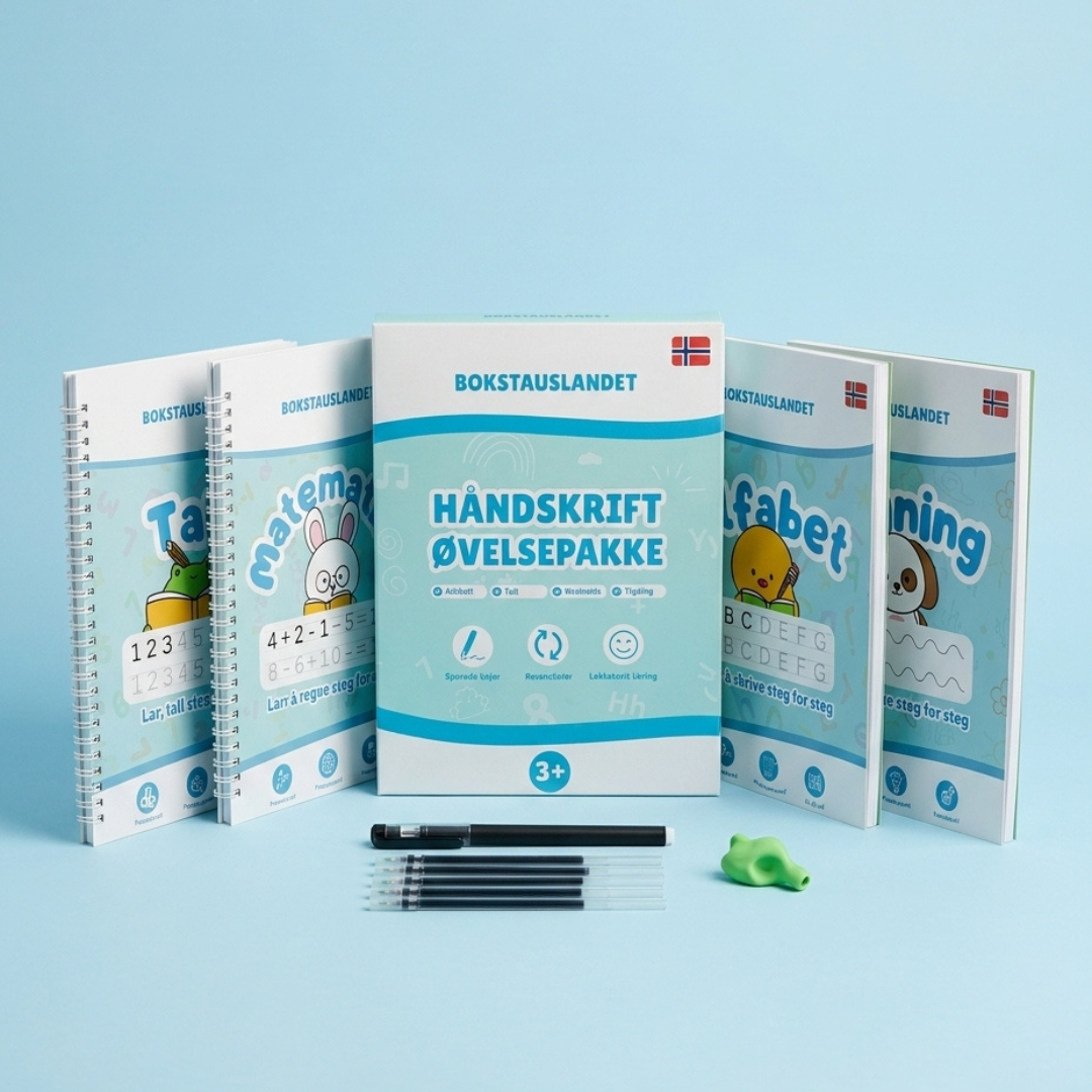 Bokstavslandet - Magisk øvingssett for håndskrift