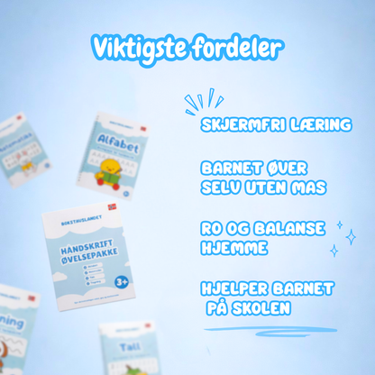 Bokstavslandet - Magisk øvingssett for håndskrift