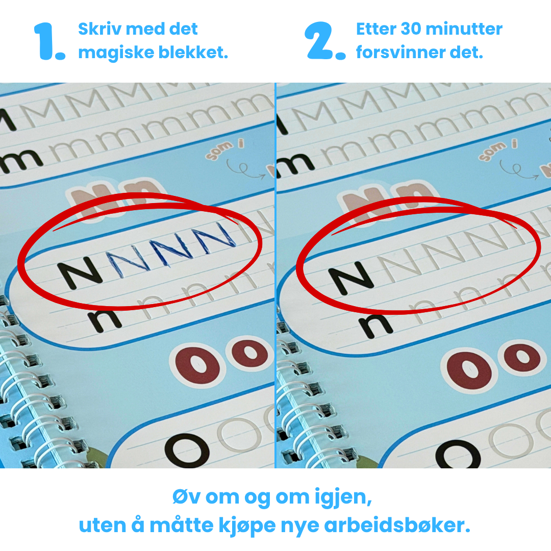 Bokstavslandet - Magisk øvingssett for håndskrift